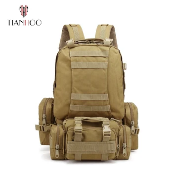 

TIANHOO High Quality 50L Sports Outdoor Camouflage Army Hiking Backpacks Tactical Backpack