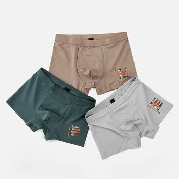 

Autumn and winter new men's underwear cotton modal blended personality trend youth boxer shorts breathable boxer shorts