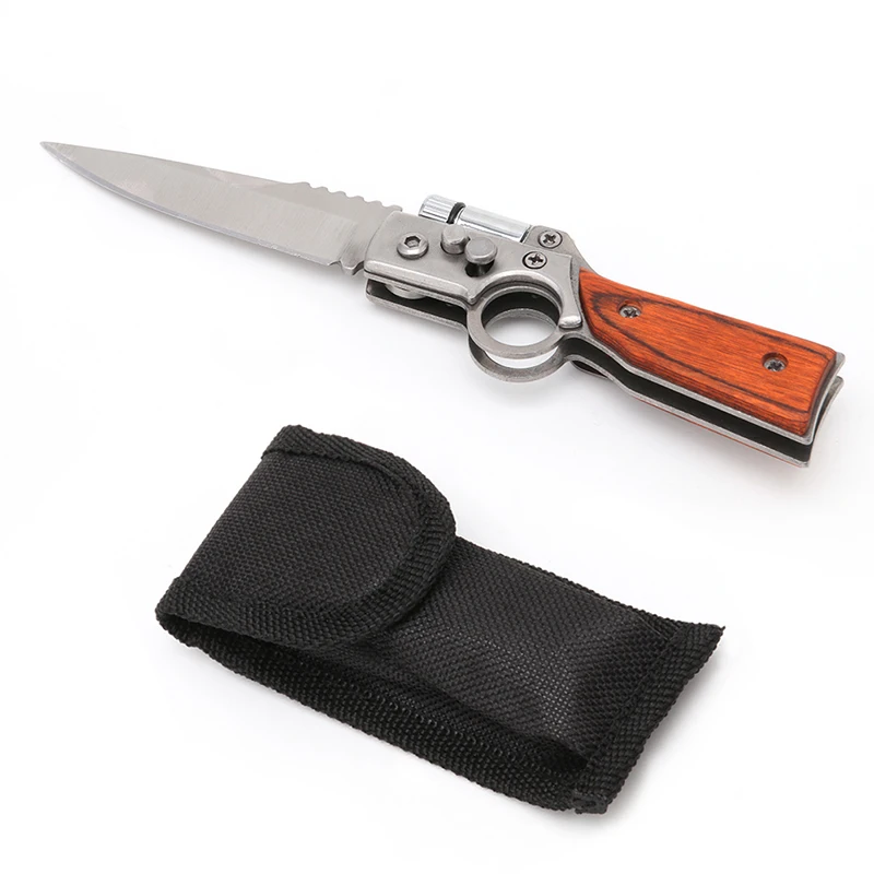 

Tactical Folding Blade Knife Survival Hunting Camping Pocket Knife With LED New