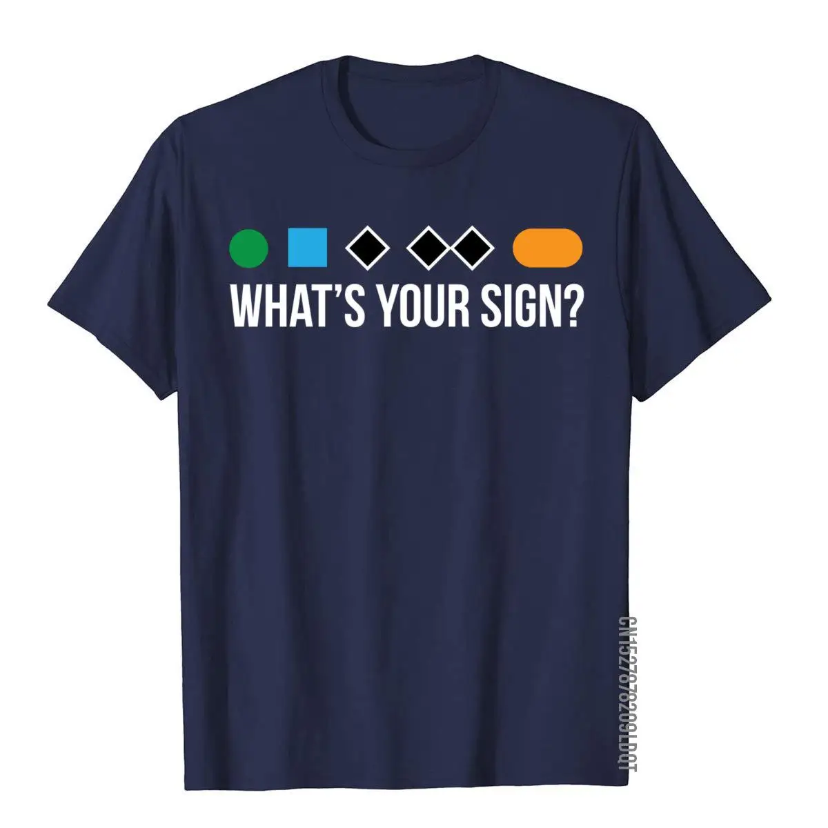 Funny ski snowboard What's Your Sign long sleeve shirt__B13884navy