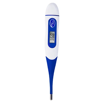 

Electronic Thermometer, Household Child Adult Underarm Rectal Oral Fahrenheit Soft Head Thermometer (Blue)