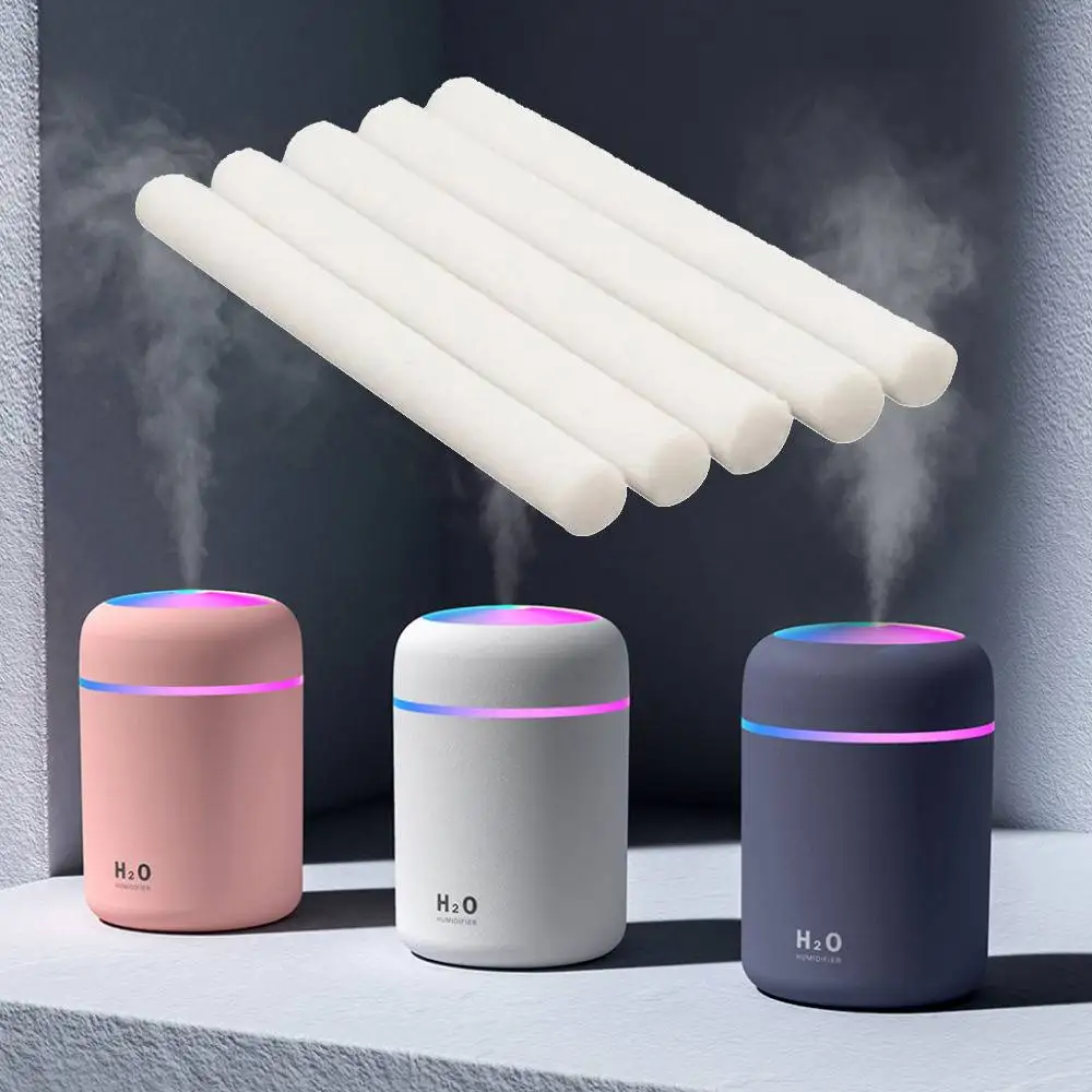 5pcs Humidifier Cotton Filter Sticks Cotton Filter Sponge Refill Sticks