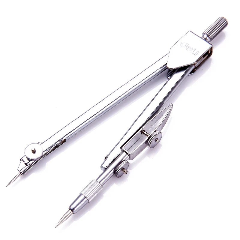 Metal Compass professional drawing student stationery standard engineering tool with 2.0mm compass special core deli8601 | Канцтовары