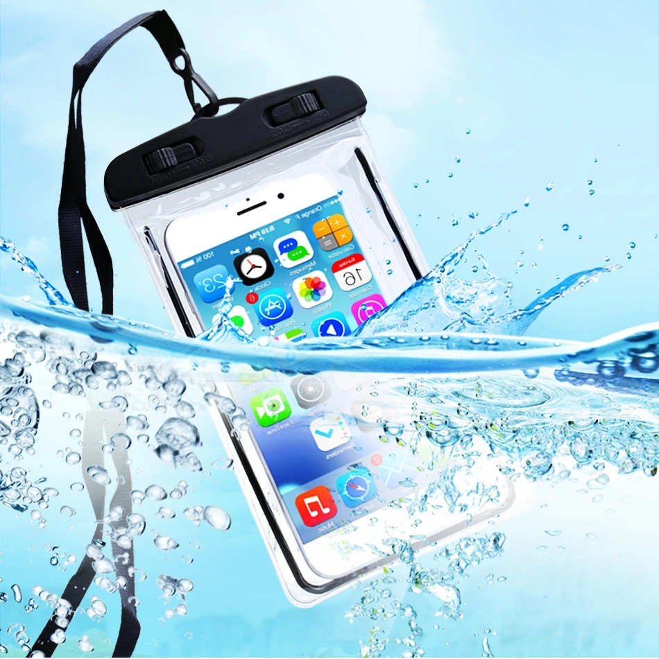 Obobix Waterproof Phone bag Case For iPhone 11 Pro Max Luminous Summer Under Water Pouch Samsung Galaxy A40 A50 S10 S9 | Мобильные