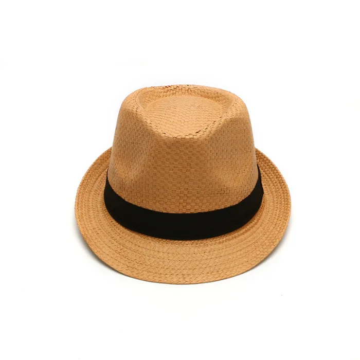 Мужская женская соломенная шляпа ручной работы дышащая Повседневная пляжная кепка для лета JS25