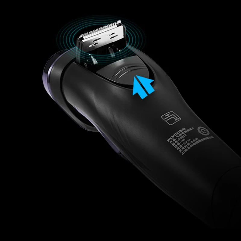 FLyco FS372 электробритва моющаяся с 3D плавающими головками светодиодный дисплей для