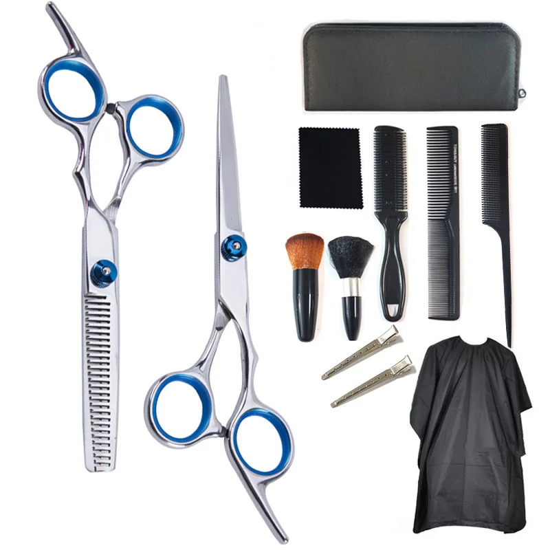 

Professional Barber Scissors Set Hairdressing Scissors Set Hairdressing Scissors Thinning Teeth Cut Flat Shears