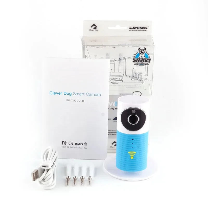 OWGYML Домашняя безопасность 720P HD умная собака Wifi IP камера Многофункциональный монитор домофон умный телефон аудио камера ночного видения