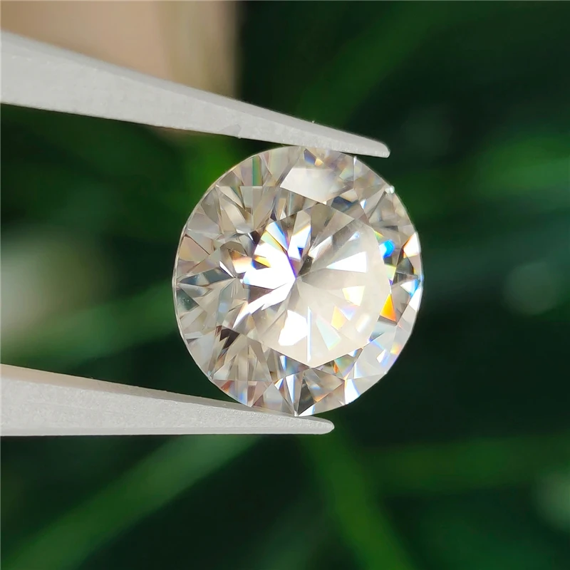 Letmexc Lab Diamond Moissanite Gemstone 6.5mm 1.0 Carat D Color VVS1 Excellent Round Cut For Jewelry Making