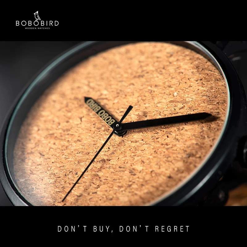 Часы reloj hombre BOBO BIRD деревянные часы с японским механизмом кварцевые наручные