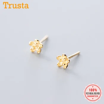 

Trustdavis Genuine 925 Sterling Silver Fashion Sweet Rose Flower Summer Stud Earring For Women Wedding S925 Jewelry Gift DA1103