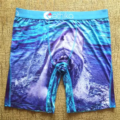 Ethika мужские трусы-боксеры нижнее бельё для девочек дизайнерские дышащие трусы-боксеры из Ice Silk длинные Шорты спортивные мужские облегающие трусы для мужчин