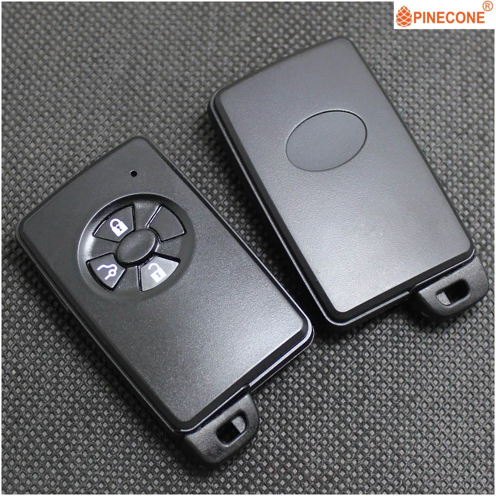 Pinecone для ключа чехол для TOYOTA RAV4 REIZ MARK X Yaris Corolla 3 кнопки Замена Keyless автомобильный смарт ключ-брелок корпус классический черный