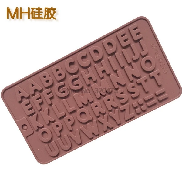DHL 200pcs 26 Alphabet Heart Silicone Chocolate Mold DIY Fondant Cake Decor Jelly Mould Kitchen Baking Tool | Дом и сад