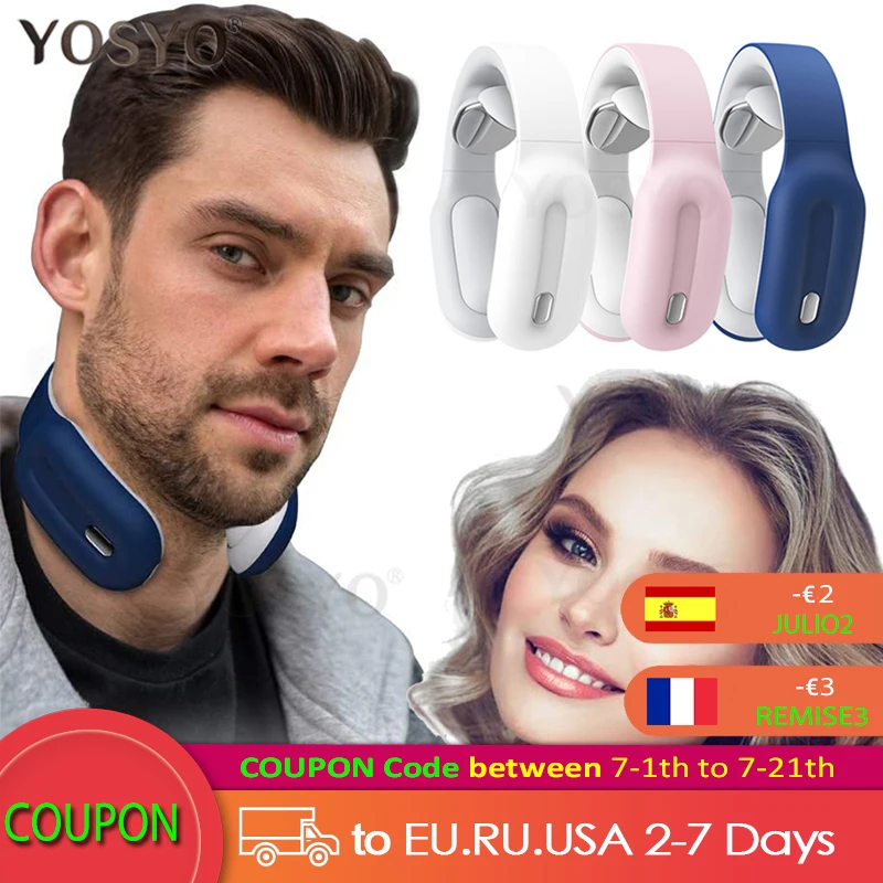 New Remote Smart Neck Shoulder EMS Muscle Massager Trainer Relaxation Electric Pain Relief ToolCervical Vertebra Physiotherapy