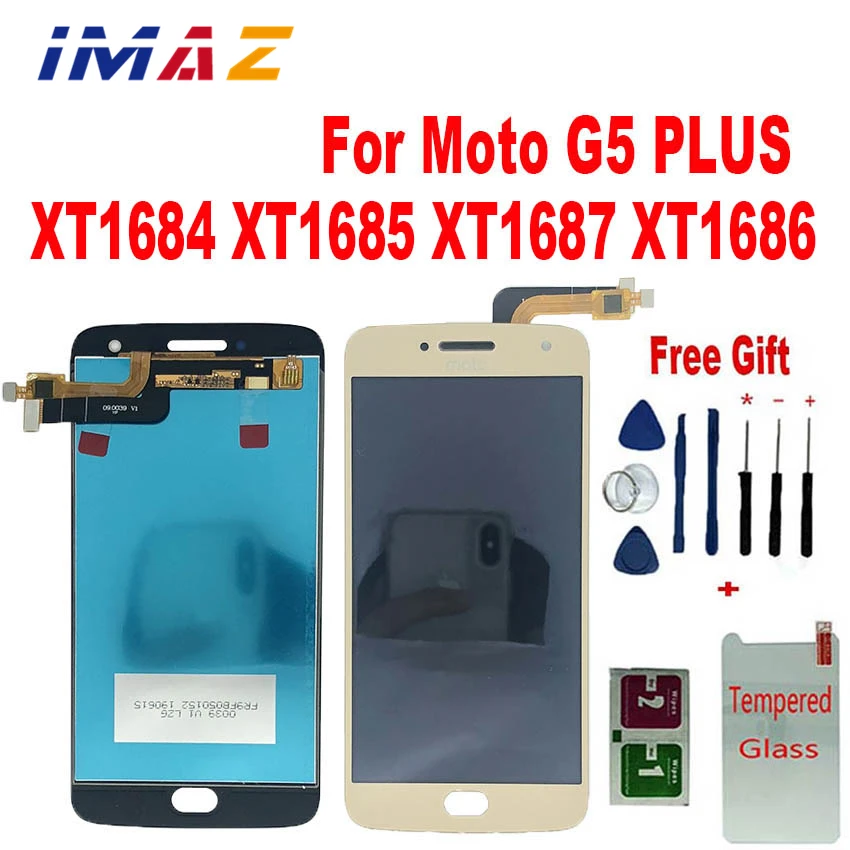 Imaz 5.2 "Lcd Per Motorola Moto G5 Plus Xt1683 Display Lcd Touch Screen Digitizer Assembly Per Xt1681 Xt1685 Xt1684 Xt1687 Lcd