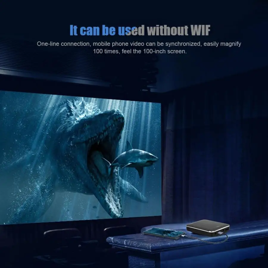 Черный 4K проектор X3 мобильный телефон компаньон HDMI вход портативный мини проектор(100-240 В) ЕС/Великобритания/США штекер