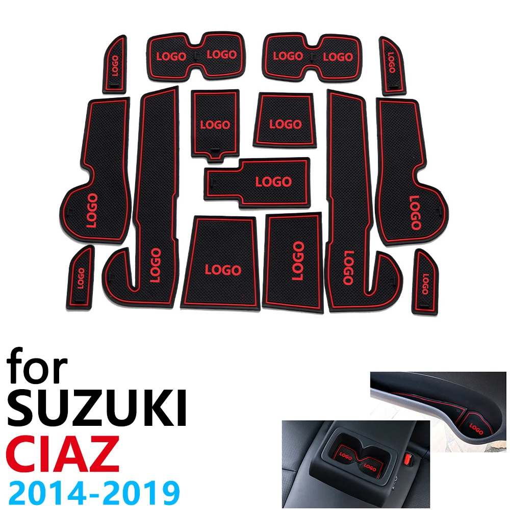 Противоскользящий резиновый коврик для двери Suzuki Ciaz Maruti 2014 ~ 2019 аксессуары