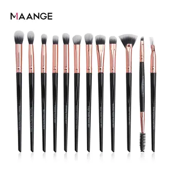 

MAANGE 1/3/5/6/12 Pcs Professional Eye Makeup Brush Eyeshadow Concealer Blending Eyebrow Lip Make up Brush Fan Brush Beauty Tool
