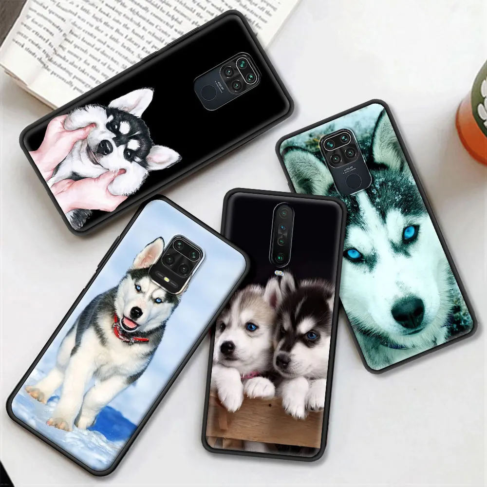 Alaskan Husky Dog Cute Puppy Boy Phone Case For Xiaomi Redmi Note 9S 9 8 10 Pro 8T 9C 9A 8A 7 K40 Silicone Smart Back Cover