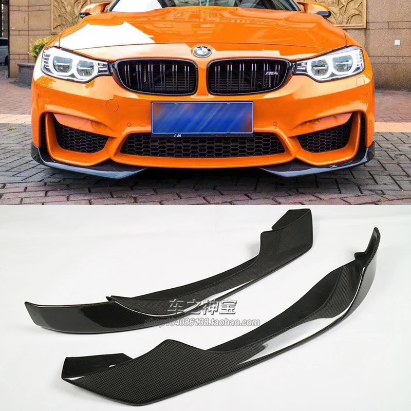 Передний бампер из углеродного волокна разветвители фартук щитки для BMW F80 M3 F82 M4