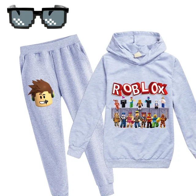 2020 The New Roblox Kids Tracksuit Boys Clothes Set Hoodies And