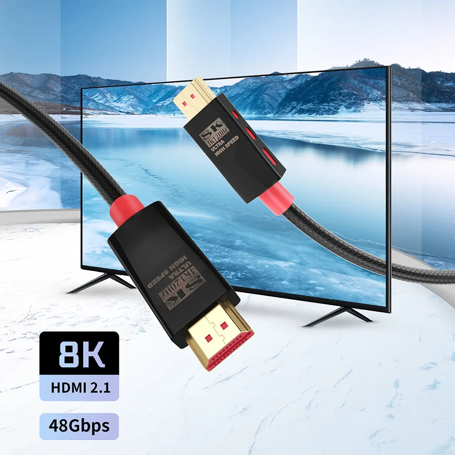  ARC HDR   ̺, HDMI 2.1 ̺, ø ó PS5 PS4 TV ڽ xbox ø x, 8K, 60Hz, 4K, 120Hz, 48Gbps