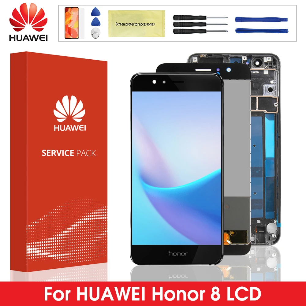 ЖК-дисплей для HUAWEI Honor 8 с сенсорным экраном дигитайзер рамкой FRD-L19 FRD-L09 | Мобильные