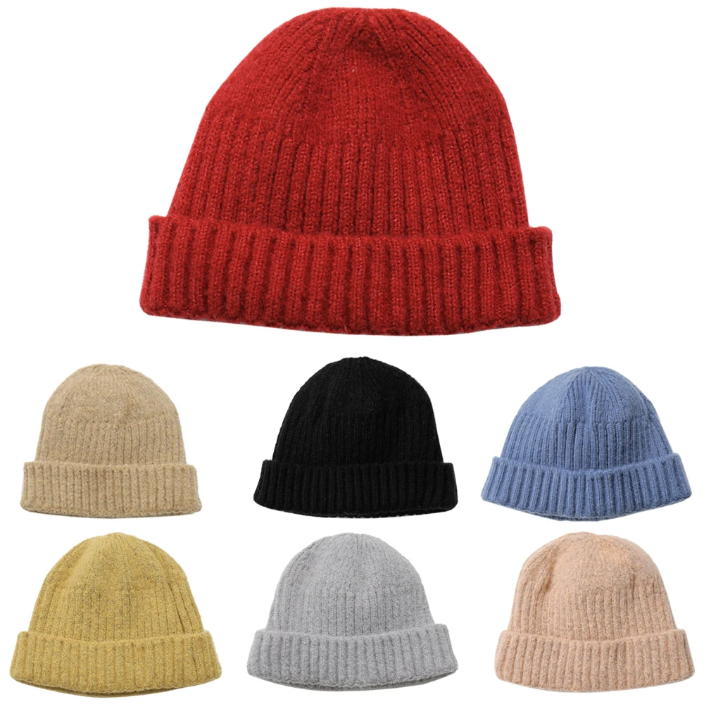 7 цветов, шерстяная шапка, повседневная, Skullies Beanies, для женщин и мужчин, теплая шапка, ветрозащитная, для улицы, аксессуары