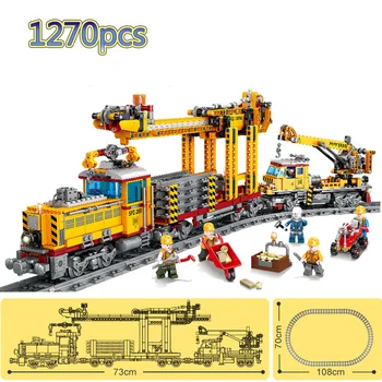 

City DPK32 Track Laying Machine Power Function Technic Train Building Block Bricks DIY Tech Toy for Children Christmas Gift