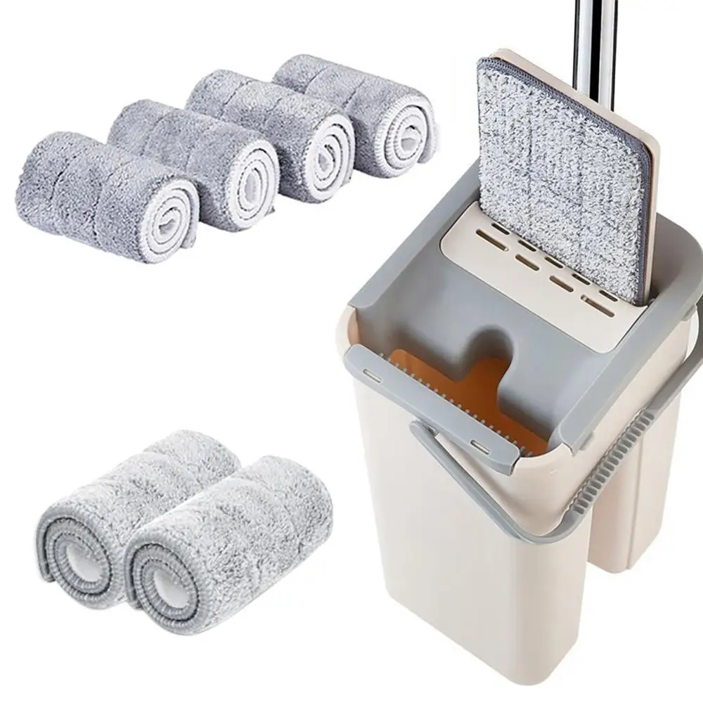 360 Degree Rotating Automatic Spin Mop for Self Floor Washing with Microfiber Pads