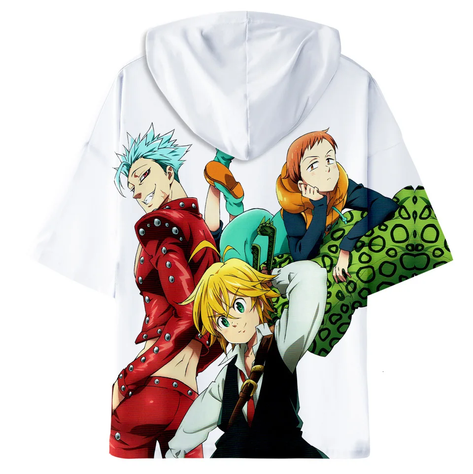 The Seven Deadly Sins 3D принт Забавный аниме футболка Nanatsu No Taizai Harajuku топы оверсайз унисекс повседневное Свободный пуловер