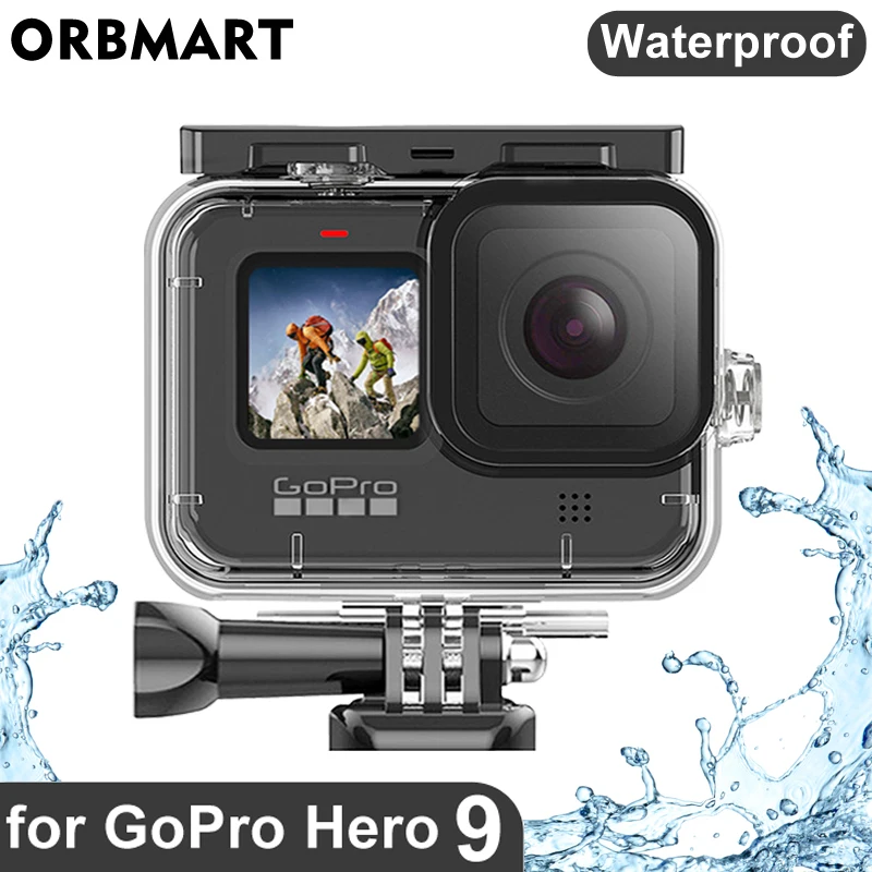 

ORBMART Waterproof Housing Case for GoPro Hero 9 Black Diving Protective Underwater Dive Cover for Go Pro 9 GoPro9 Accessories