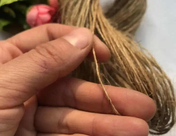 50 Meters Natural Jute Hemp Rope Home Decoration Retro Style DIY Craft Cord Decorative Jute Rope 1mm Diameter Handmade Decration 5
