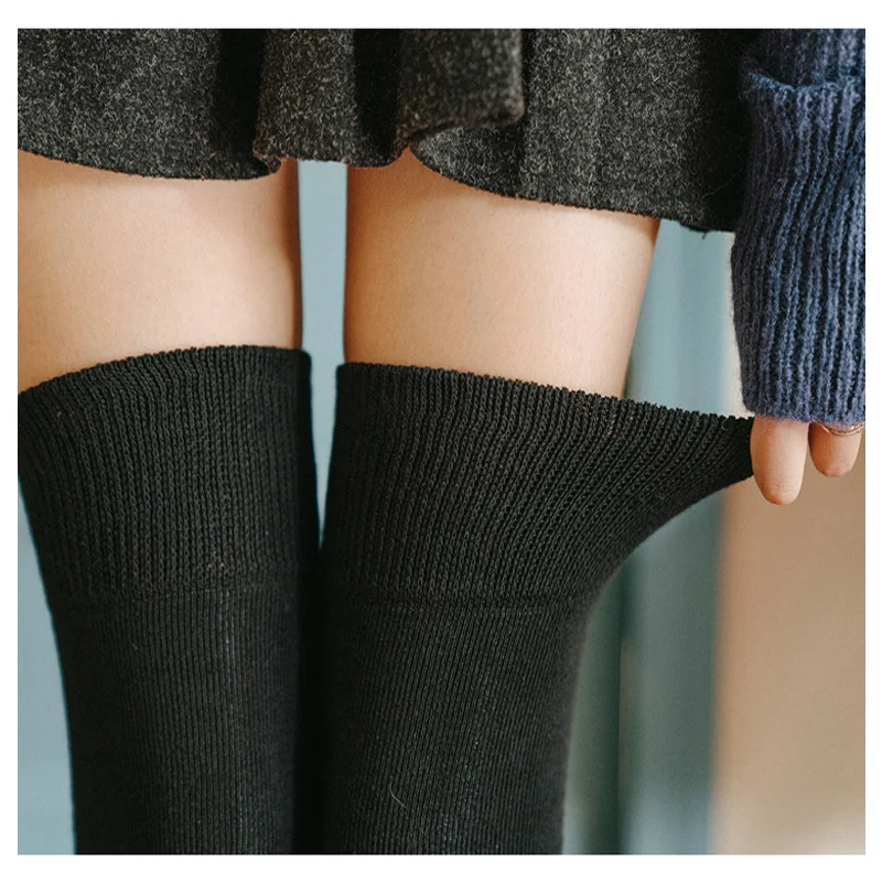qualityWomen Socks Stockings Warm Thigh High Over the Knee Socks Long Cotton Stockings medias Sexy Stockings Warm stockings