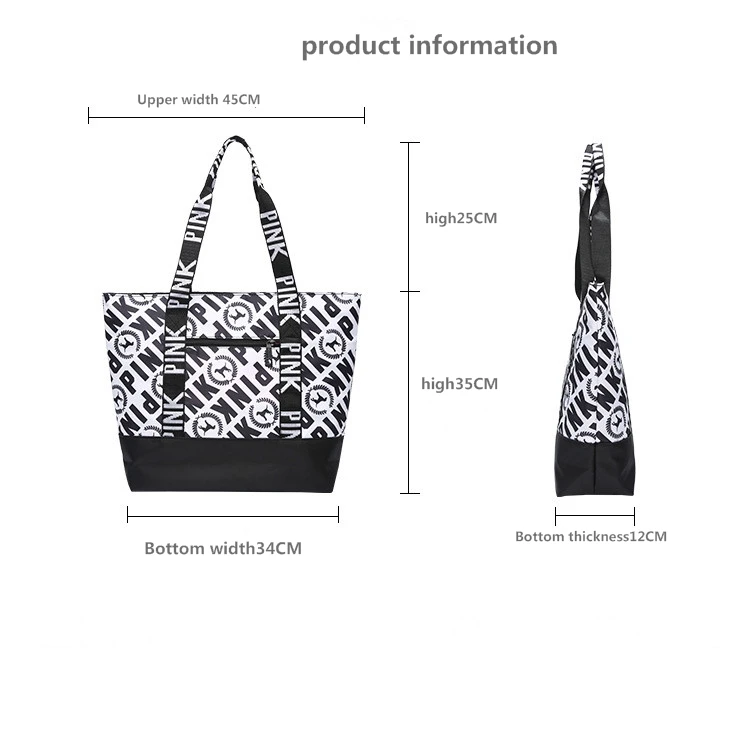 New Waterproof Fitness Bag For Training Outdoor Women's Sport Bag Nylon Ladies Handbags Travel Portable Pink Gym Bags Women