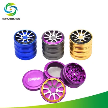 

Wholesale 4pieces 4 layers 56mm Spice Herb Grinder Tobacco Cigarette Crusher Mill Weed Herb Grinder Pepper Kitchen Tools Tobacc