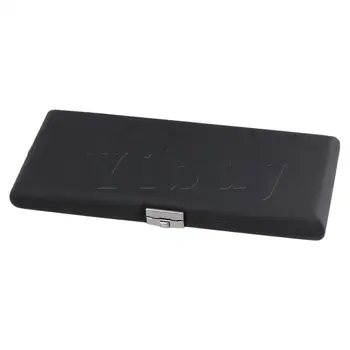 

Yibuy Elegant Black PU Leather Bassoon Reed Box for 10 Reeds with Soft Flannel