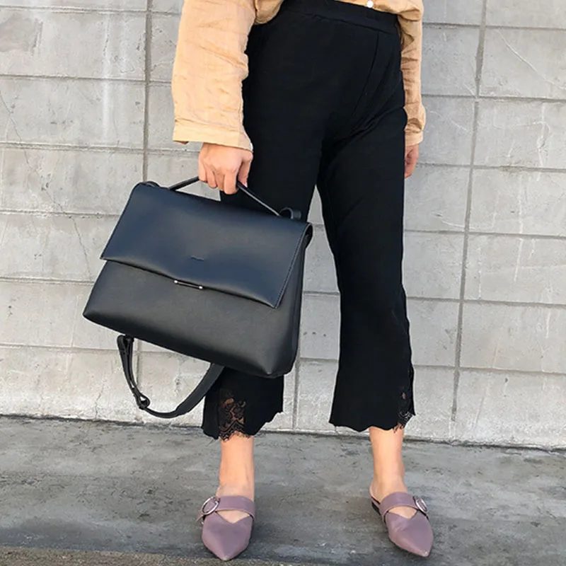 black 38cm A style Повседневные большие сумки-тоут 38 см, женские большие сумки через плечо, женские Сумки из искусственной кожи на плечо, женские элегантные ретро сумки - Цвет: black 38cm A style