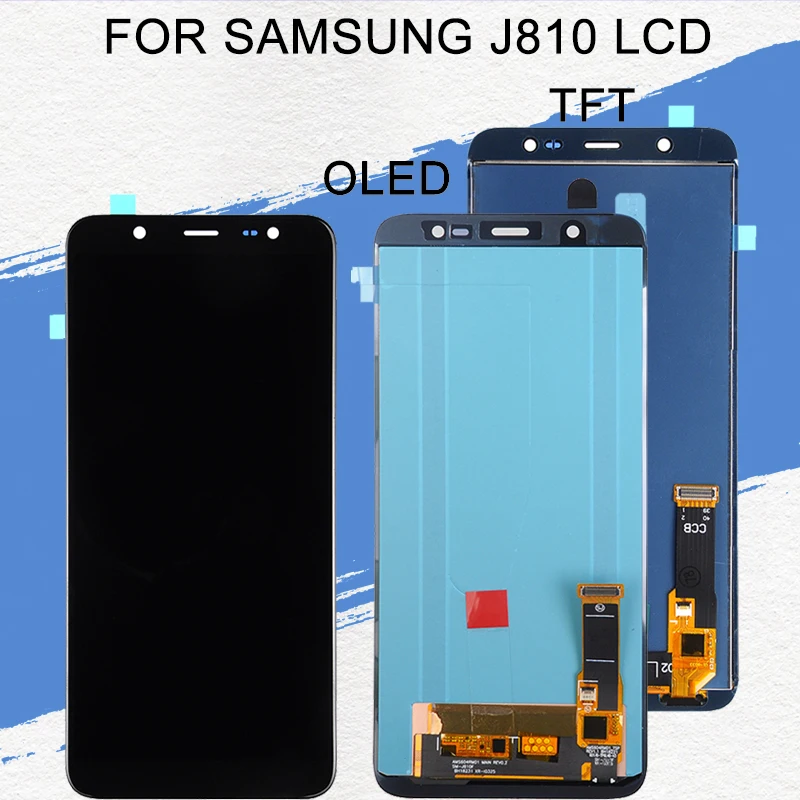 

Dinamico J8 2018 Lcd Replacement For Samsung Galaxy J810 Lcd J810F J810 Display With Touch Screen Digitizer Assembly+Tools