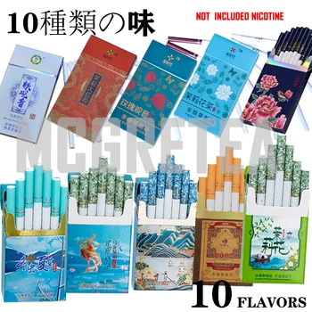 

tea smoke Hot Selling Peony Tea Cigarette Fine Tea Herbal Cigarettes Women Men Healthy Cigarettes No Nicotine & Tobacco