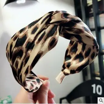 36 шт/лот DIY мульти ткани полоса контрастного цвета оголовье Леопард Крест Расширенный Уход за волосами и инструменты для укладки аксессуары для волос HA723
