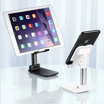 

Mobile Phone Holder Desk Metal Stand Adjustable DesktopTablet Bracket Table Foldable Extend Support Universal Cell Phone Stand