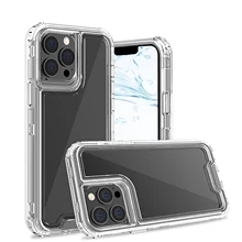 

Iphone 13 Transparent Anti-Fall Acrylic Two-In-One Protective Case Iphone 12 Pro Max Solid Color All-Inclusive Phone Case
