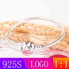 LISM [ ] зима 1: 1 момент любовь змея браслет Мода леди подарок 925 Серебро DIY оригинальные ювелирные изделия