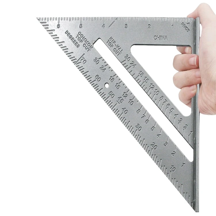 7inch Triangle Ruler 90 degree Square Ruler Woodworking Measurement Tool Carpenter Square Tool Angle Protractor