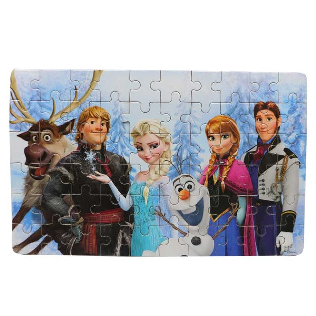 Бренд disney авторизация железная коробка деревянный пазл раннее образование детей 60-piece игрушки подарок для ребенка - Цвет: Back up4