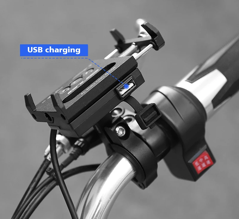 GUB держатель для телефона для велосипеда USB Chargerable алюминиевый сплав MTB дорожный велосипед мото gps подставка для смартфона подставка для 4-6," поддержка телефона