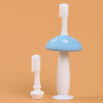 

Mitten Teething Toothbrush Baby Infants Kids Soft Safe Bendable Gutta-percha Teether Training Brush Dental Care