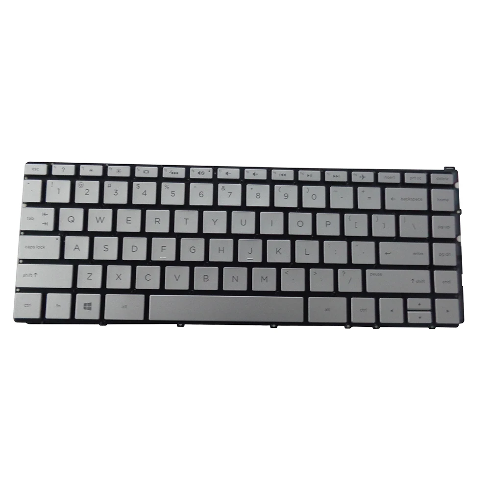 Серебристая клавиатура с подсветкой для ноутбуков hp Spectre 13-W 13T-W